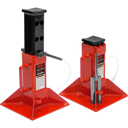 NORCO PROFESSIONAL LIFTING 25 Ton Cap. Jack Stands - Pin Type - Imported 81225i